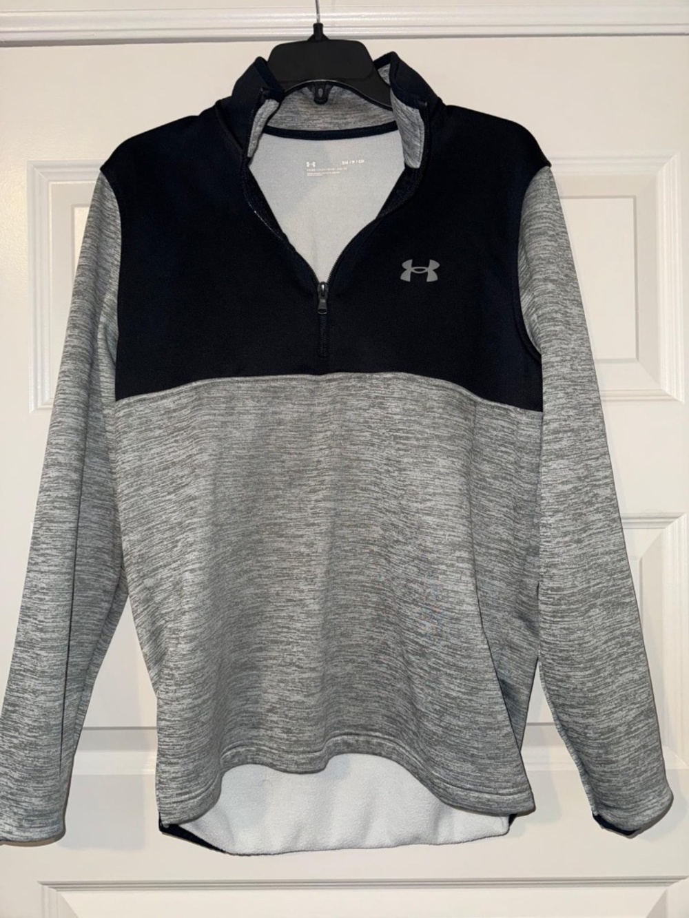 Under Armour Loose Mens Grey 1/4 Zip Pullover Sweater - Size Small S